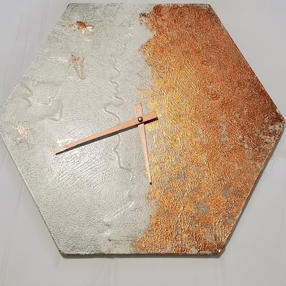 Rose gold clock